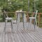 Flash Furniture 23.75 RD Bar Top Table Brown Top/Silver Frame JJ-T14623H-60-BRSL-GG - alternate 6